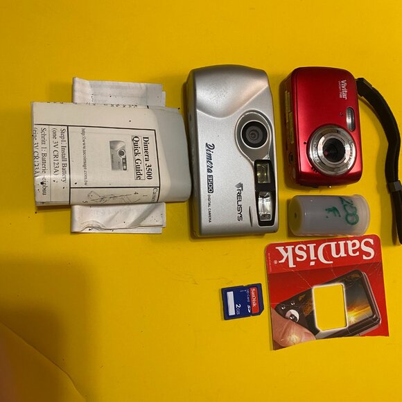 CAMERAS, VIVITAR AND DIMERA DIGITAL 3500 GENTLY USED - Picture 2 of 6